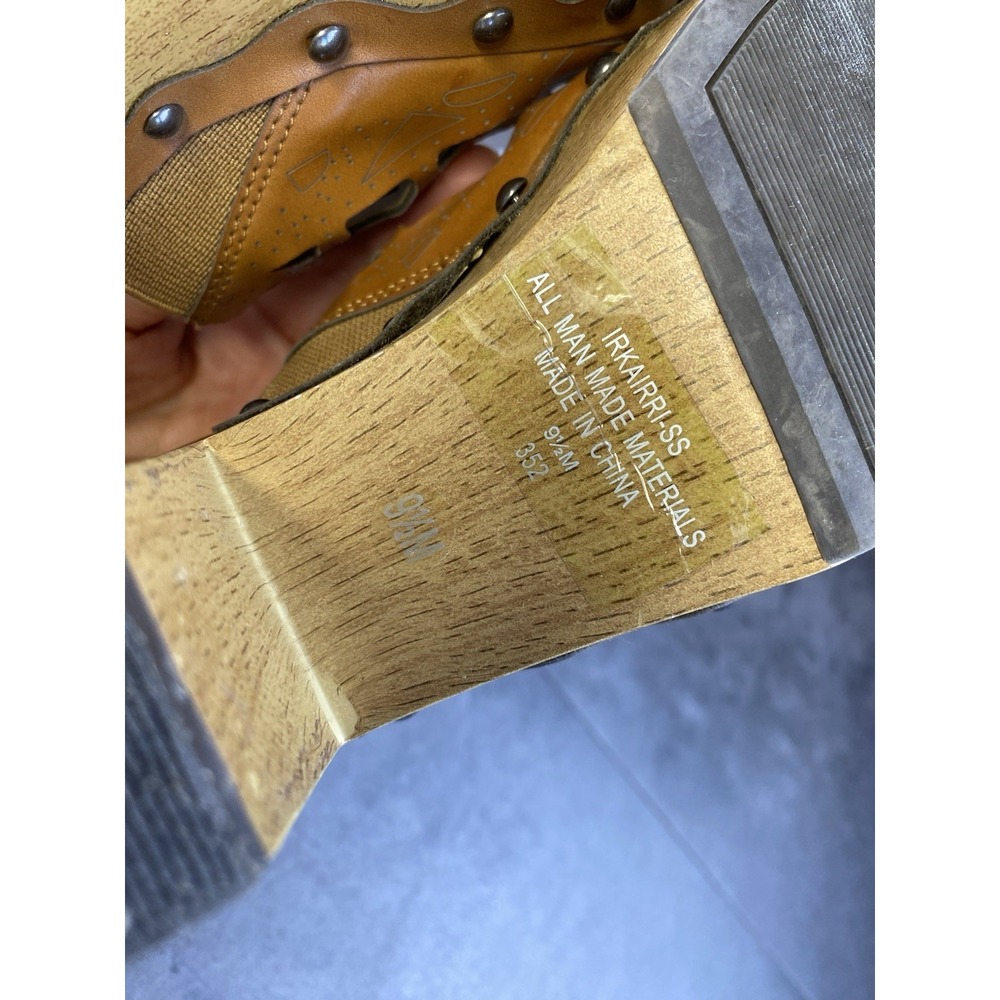 Indigo Rd Brown Cut Out Wood Look Wedges/Sandals size 9.5 - Picture 9 of 10